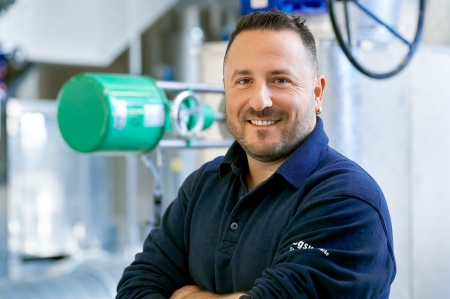 Daniele Dilettoso ist für die Inbetriebnahme zuständig.